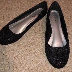 Black Sparkly Flats!